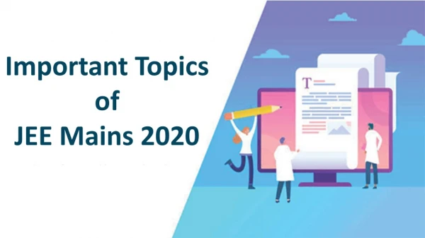 important topics of jee mains 2020