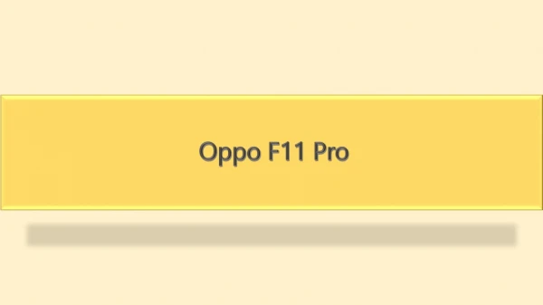 oppo f11 pro