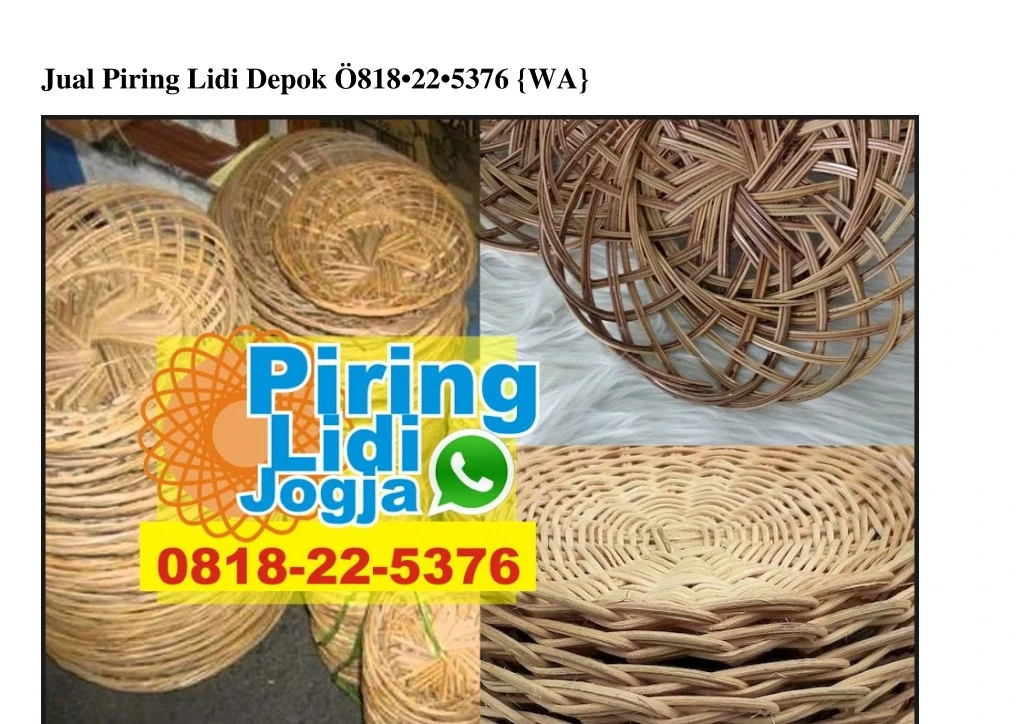 jual piring lidi depok 818 22 5376 wa