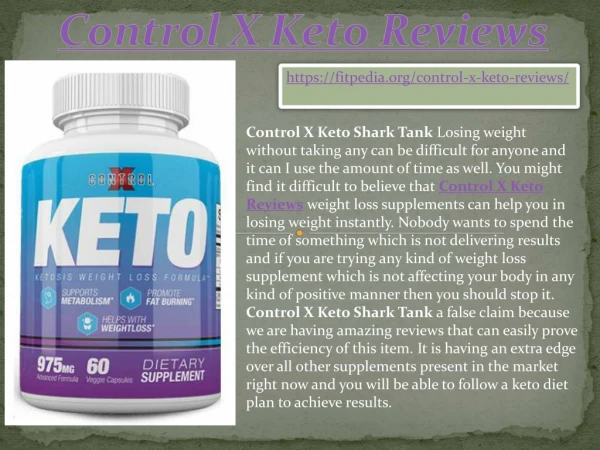 Control X Keto Reviews