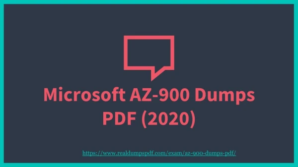 New Microsoft AZ-900 Exam Dumps - The Key To Success In AZ-900 Exam