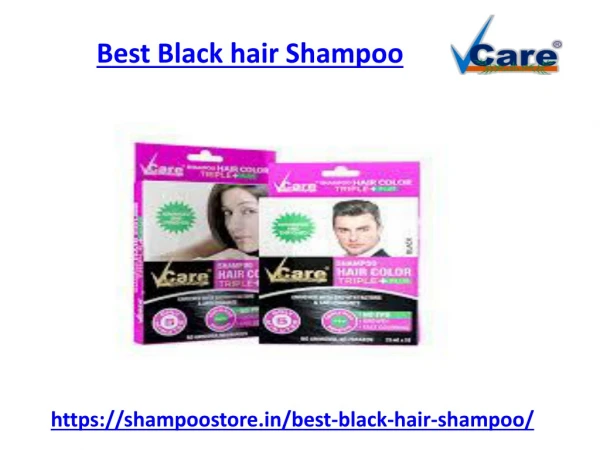 Find the best black hair shampoo in india