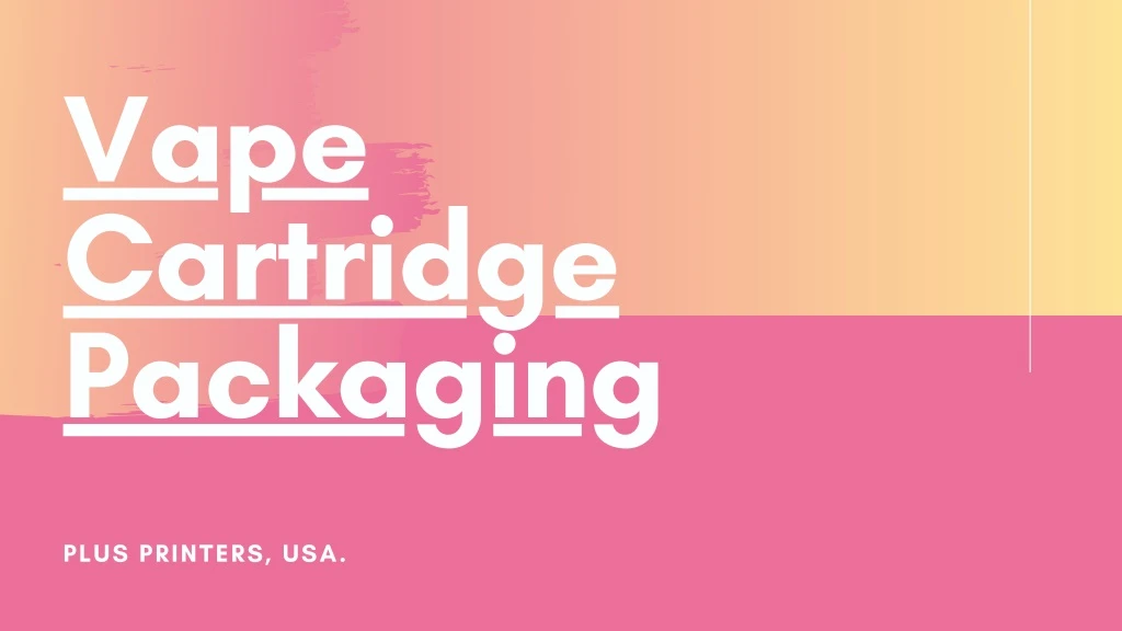 vape cartridge packaging