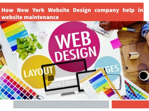How New York Website Design company help in website maintenance