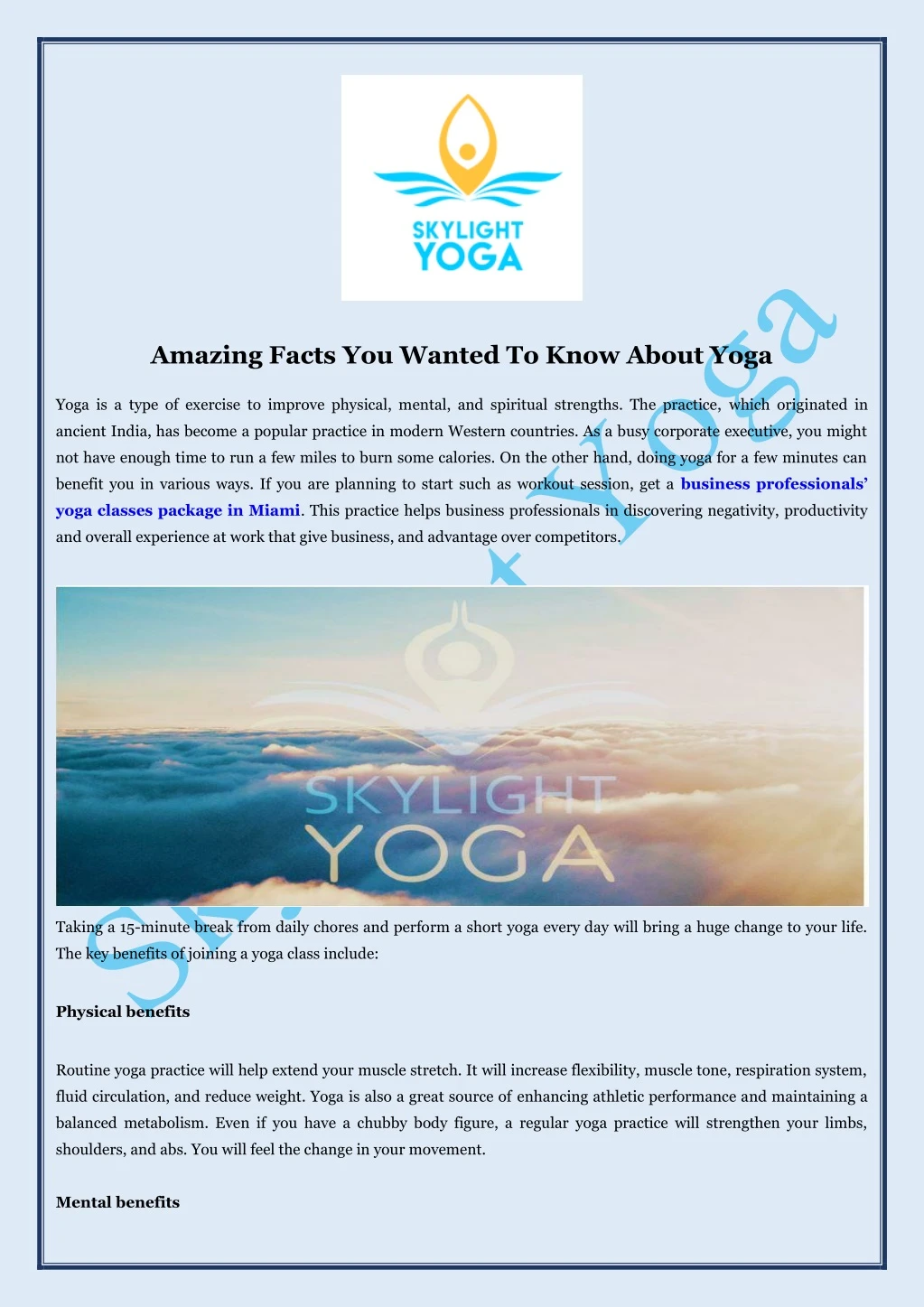 amazing facts you wanted to know about yoga