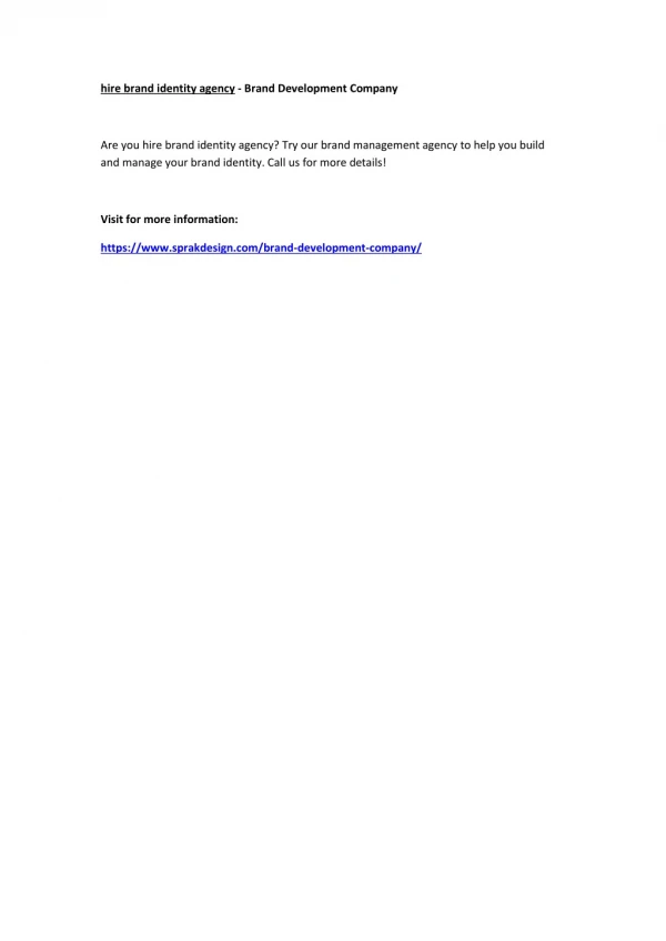 hire brand identity agency brand development