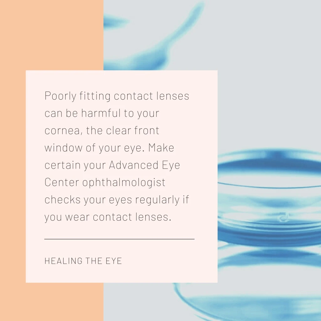 poorly fitting contact lenses can be harmful