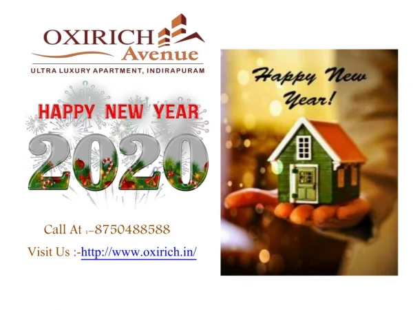 Oxirich Avenue Luxury 3 BHK Flats In Indirapuram | 8750488588