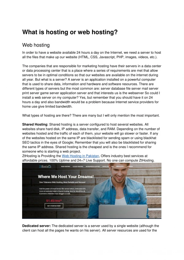 Web Hosting | Web Hosting in Pakistan [2020]