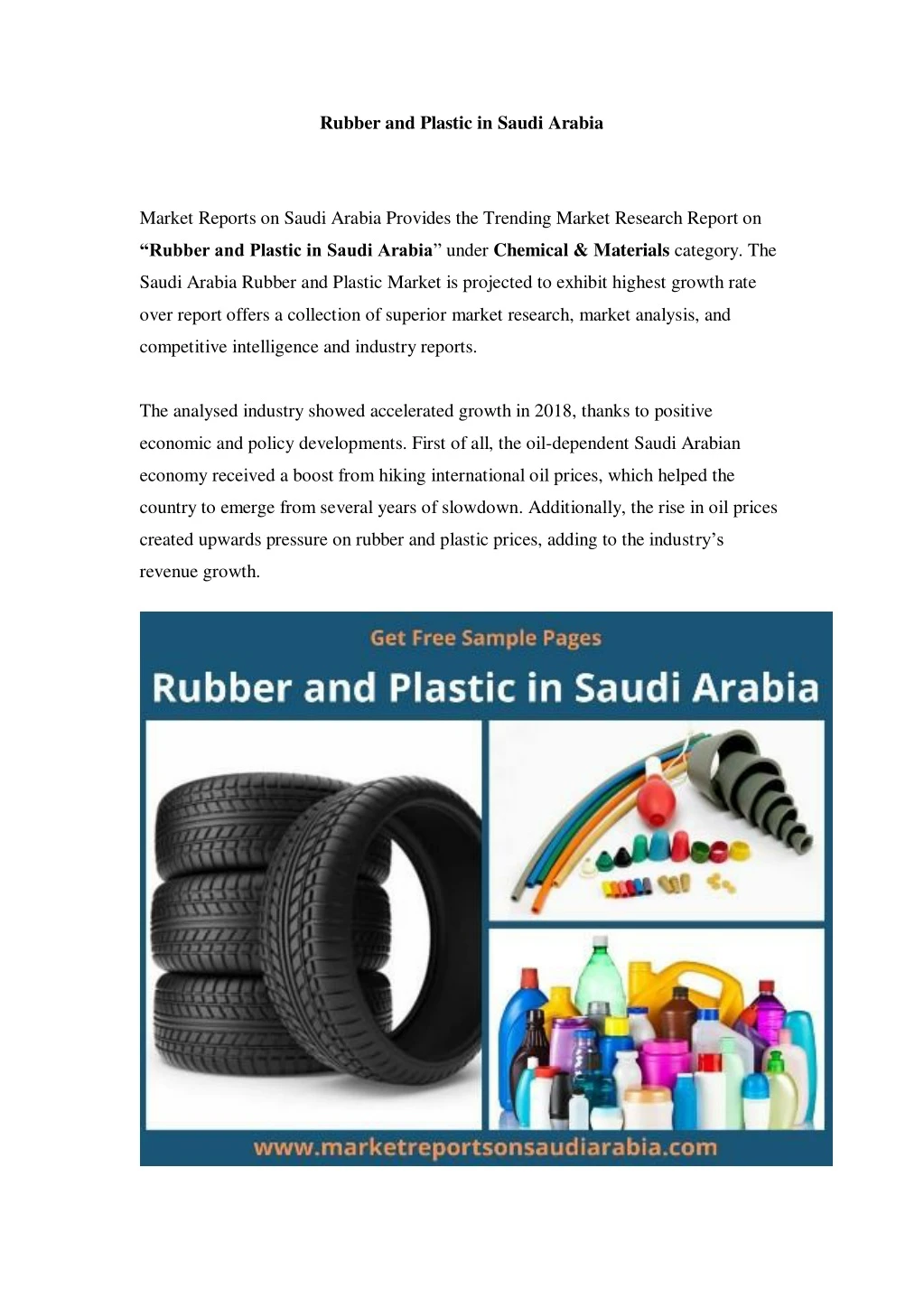 rubber and plastic in saudi arabia