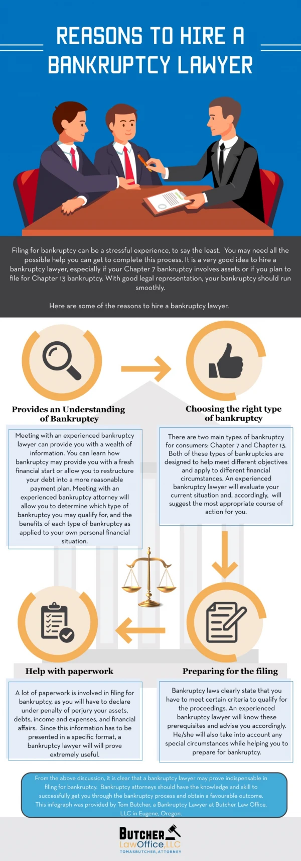 Reasons to Hire a Bankruptcy Lawyer