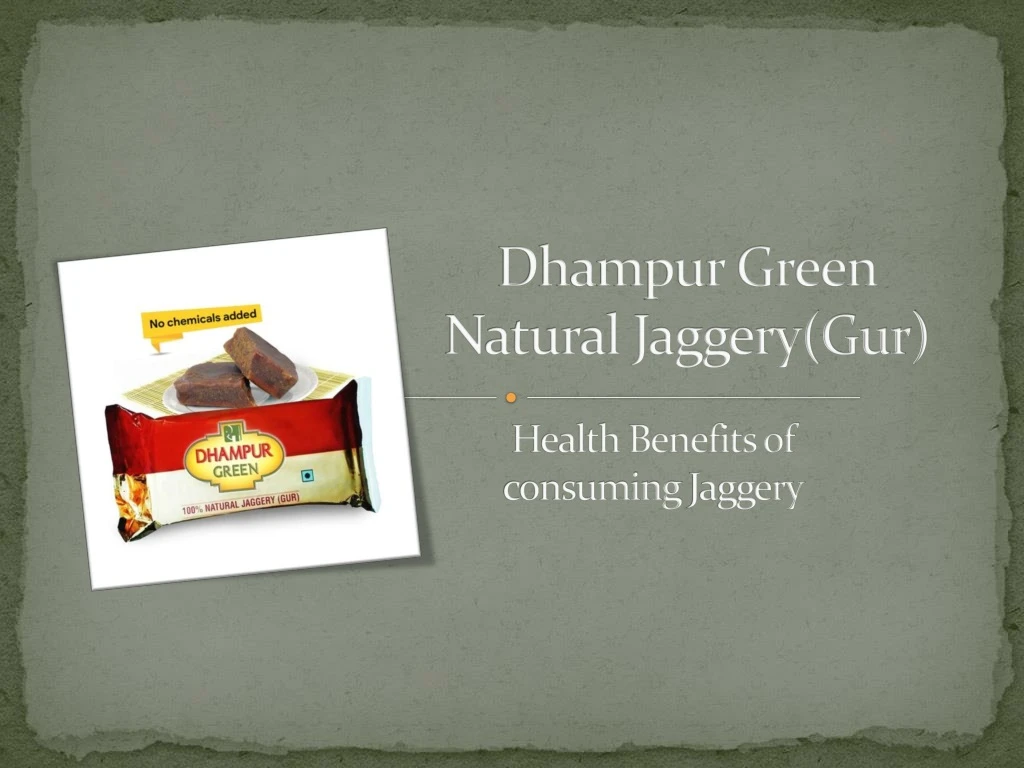 dhampur green natural jaggery gur
