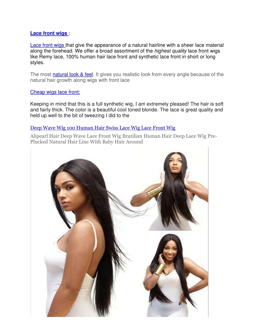 lace front wigs