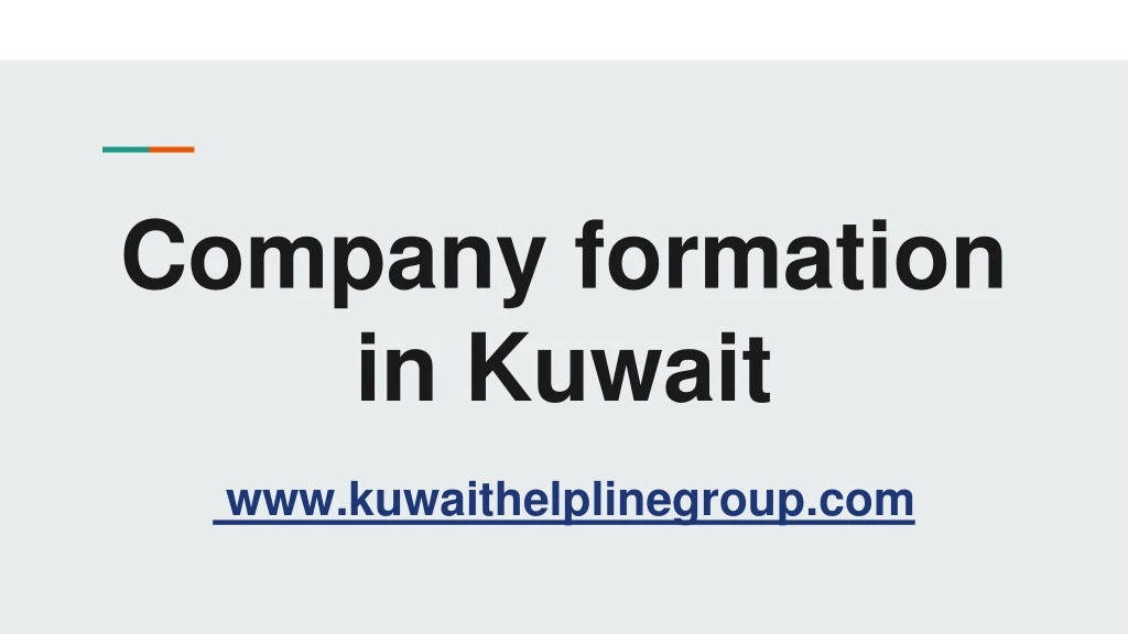 company formation in kuwait