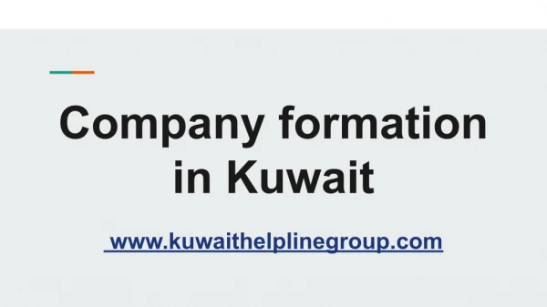 company formation in kuwait