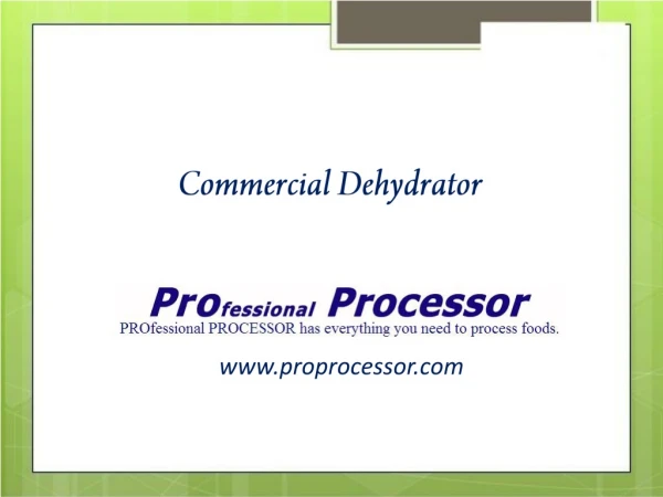 commercial dehydrator
