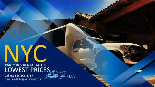 NYC Party Bus Rental at The Lowest Prices