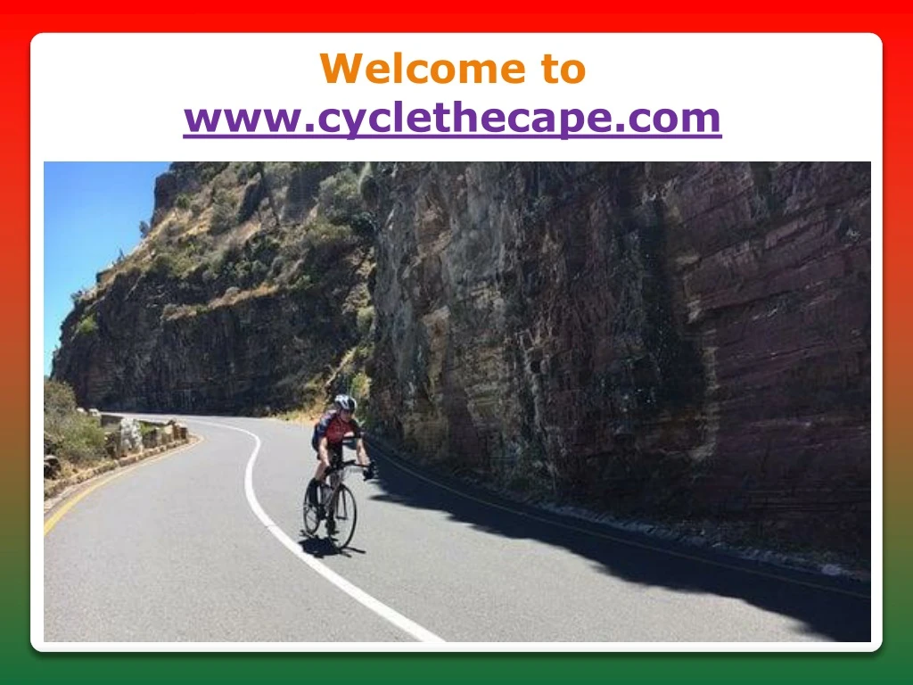 welcome to www cyclethecape com