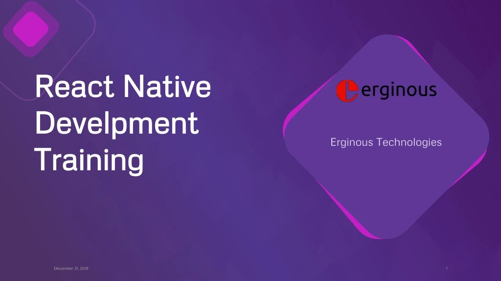 react native develpment training