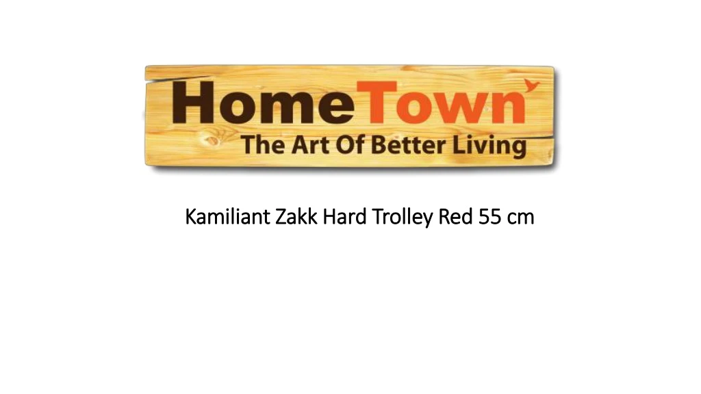 kamiliant zakk hard trolley red 55 cm
