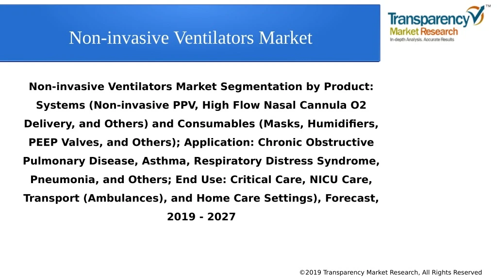 non invasive ventilators market