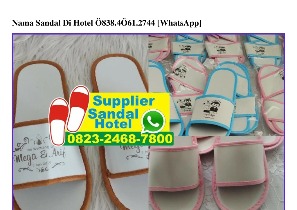 nama sandal di hotel 838 4 61 2744 whatsapp
