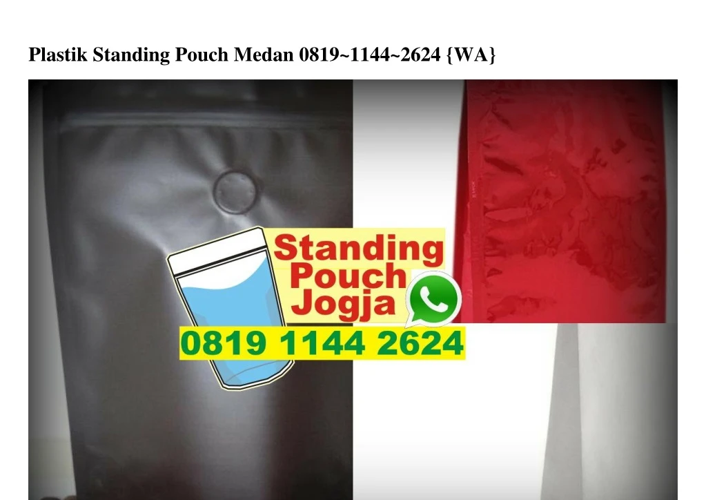 plastik standing pouch medan 0819 1144 2624 wa