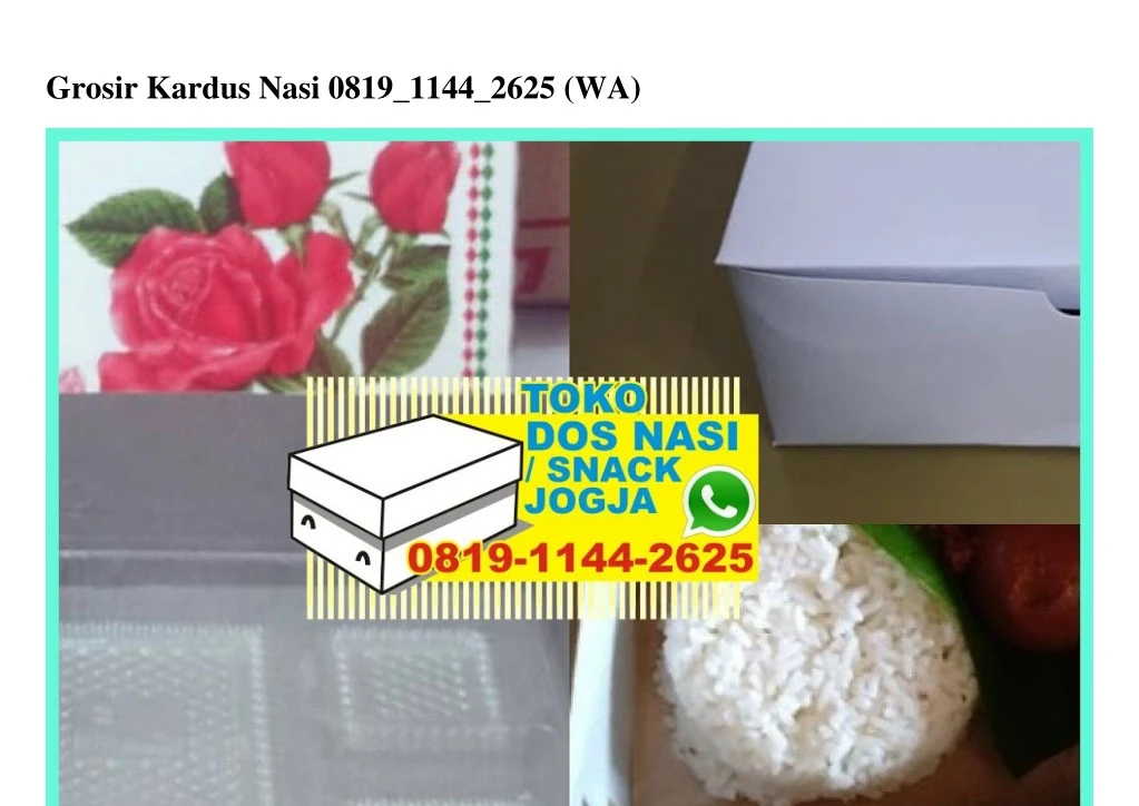 grosir kardus nasi 0819 1144 2625 wa