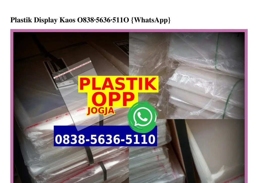 plastik display kaos o838 5636 511o whatsapp