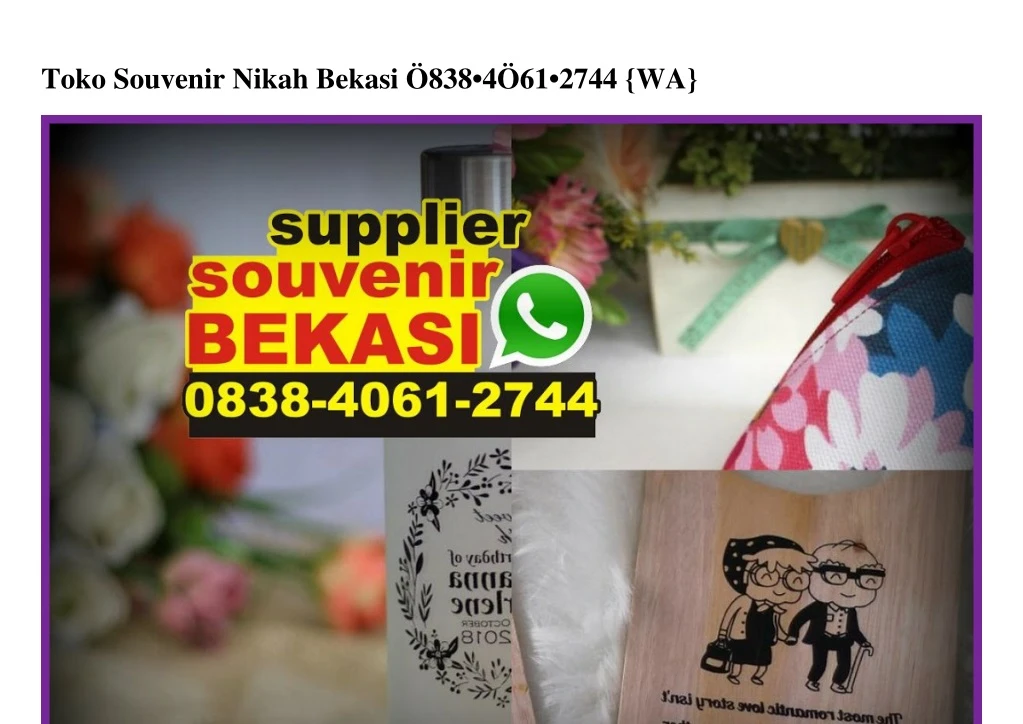 toko souvenir nikah bekasi 838 4 61 2744 wa