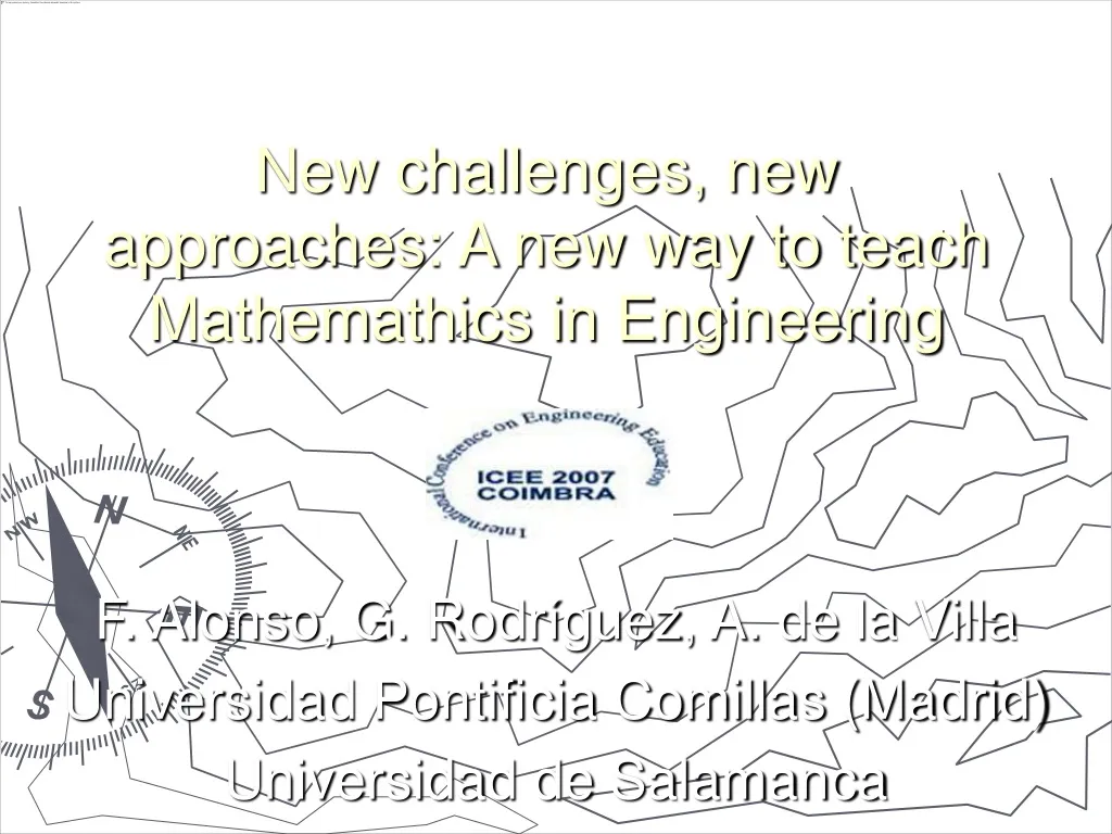 new challenges new approaches a new way to teach mathemathics in engineering