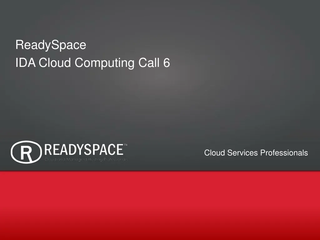 readyspace ida cloud computing call 6