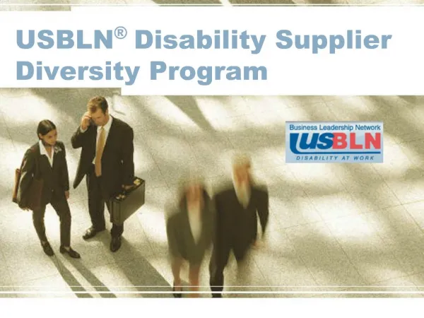 USBLN Disability Supplier Diversity Program
