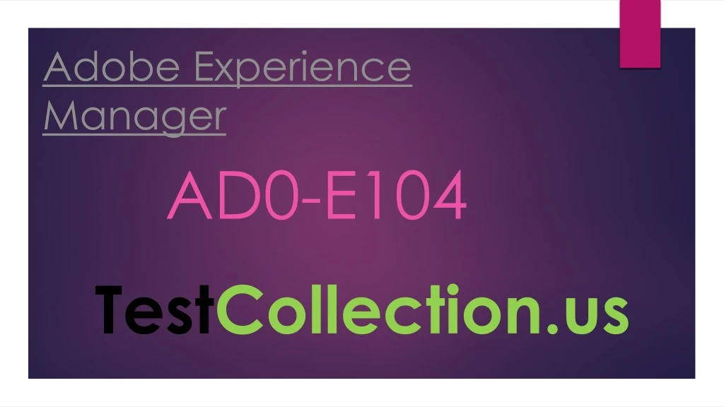 adobe experience manager ad0 e104