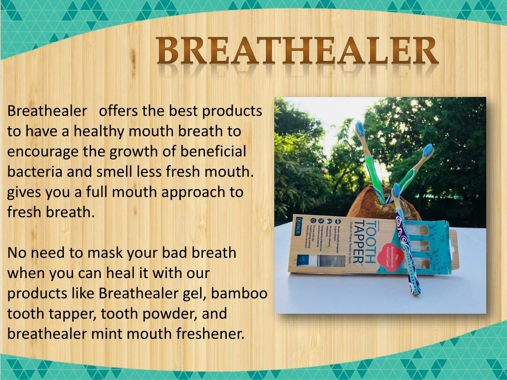 Breathealer | Natural Breath Freshener Spray, Eco Bamboo Toothbrush, Mint Mouth Freshener Spray