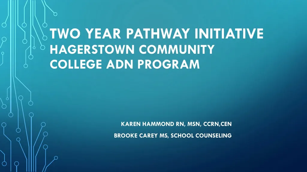 two year pathway initiative hagerstown community college adn program