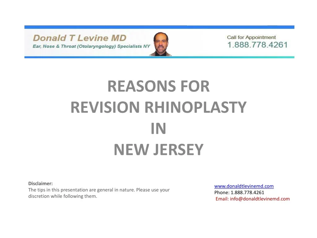 reasons for revision rhinoplasty in new jersey