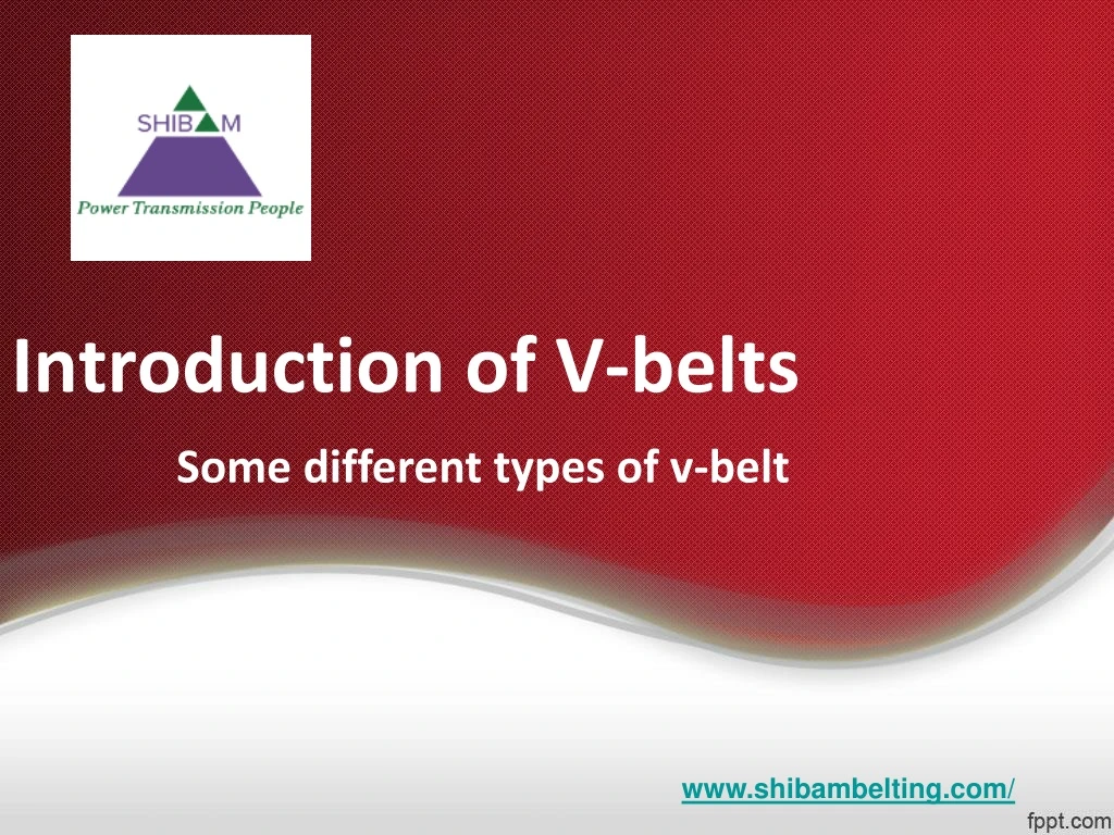 introduction of v belts