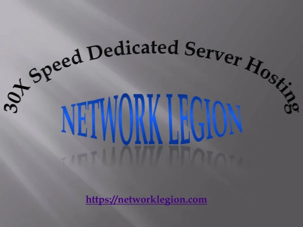 30X Speed Dedicated Server Hosting