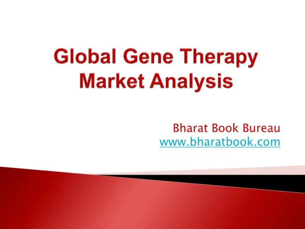 Global Gene Therapy Market Analysis