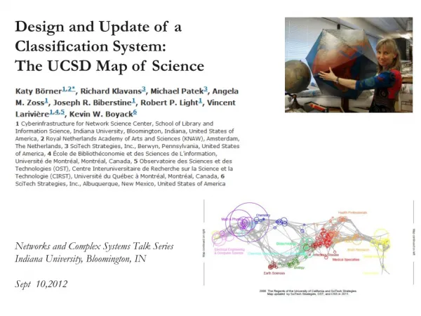 design and update of a classification system