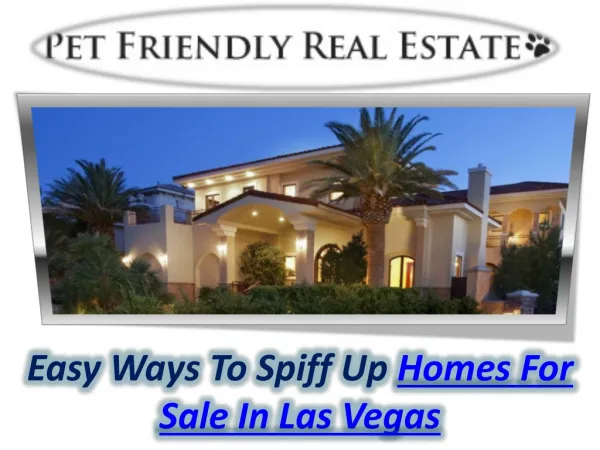 Homes For Sale In Las Vegas