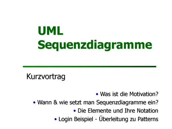 UML Sequenzdiagramme