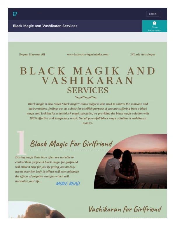 Black Magic and Vashikaran Services - lady astrologer in india