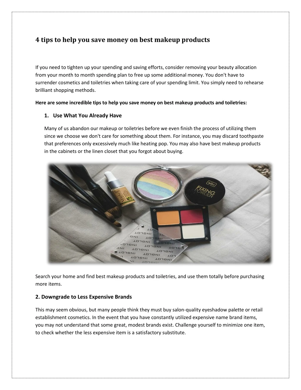 4 tips to help you save money on best makeup
