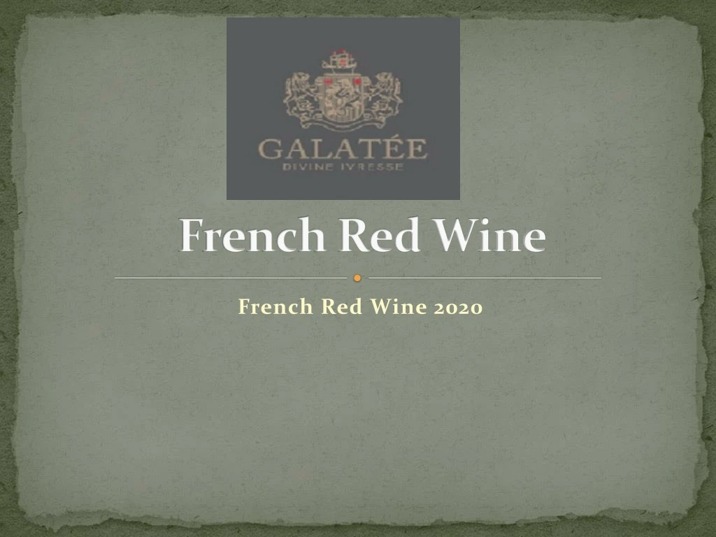 french red wine