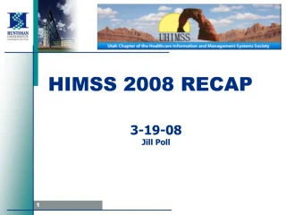 HIMSS 2008 RECAP - slide 1
