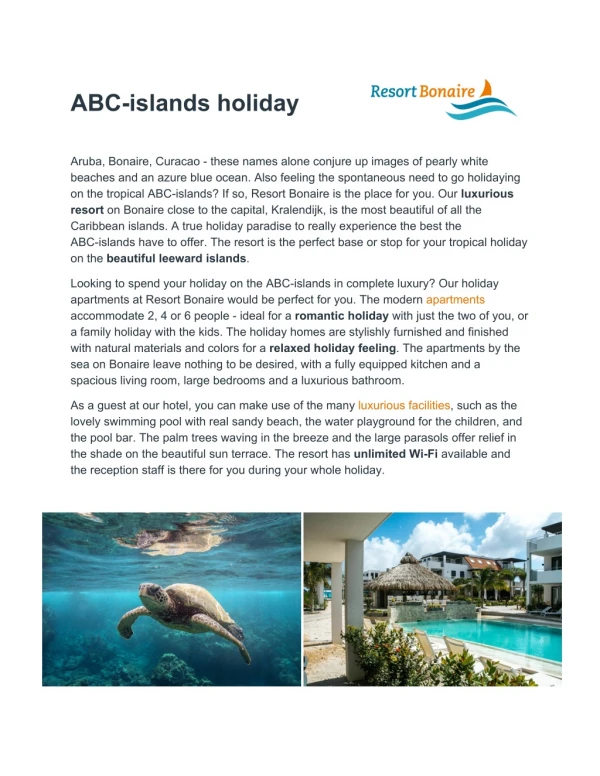 abc islands holiday