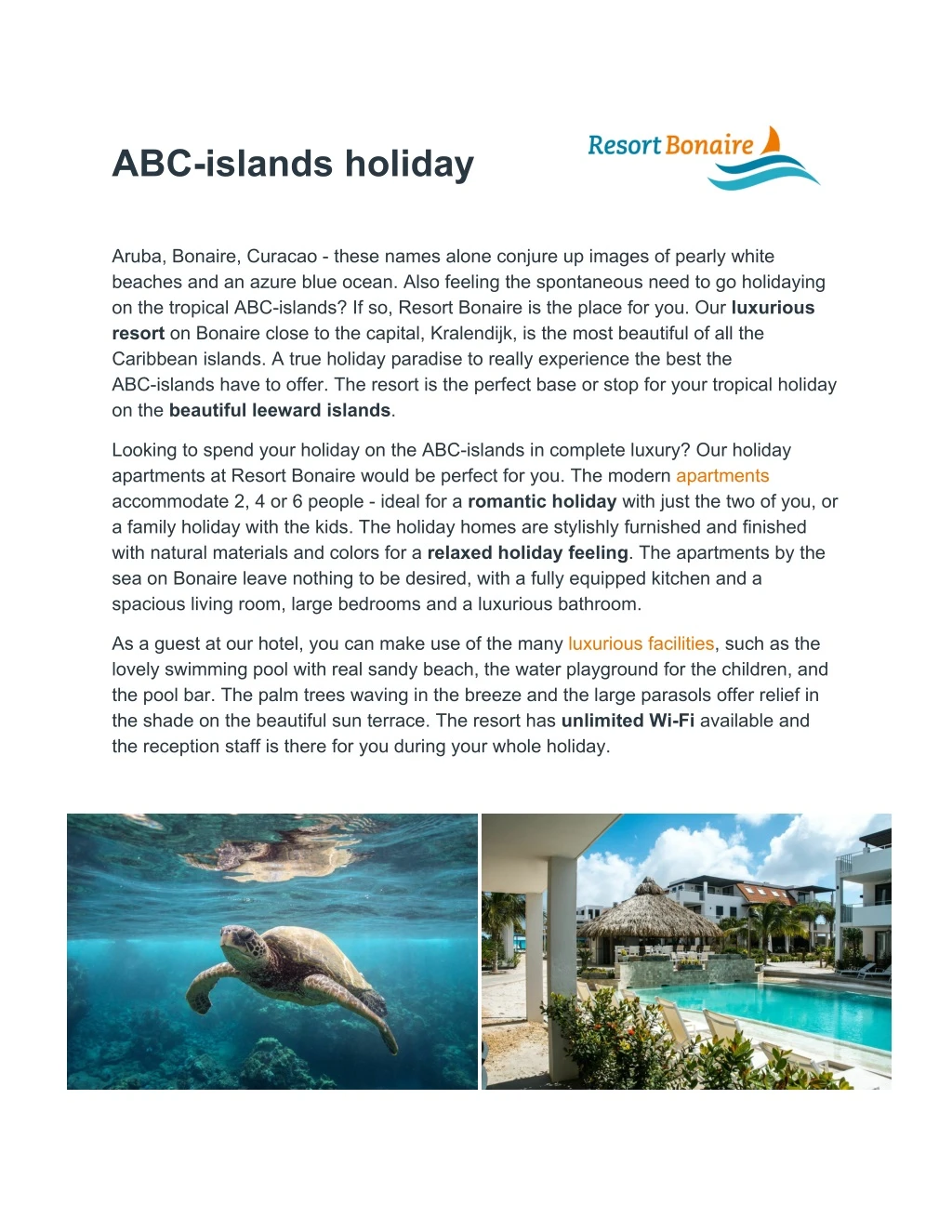abc islands holiday
