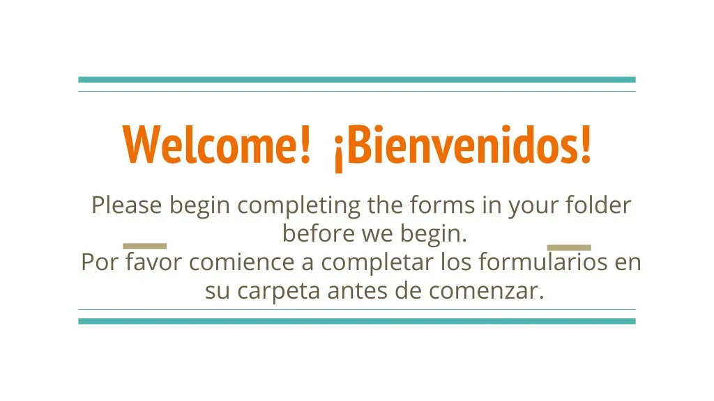welcome bienvenidos